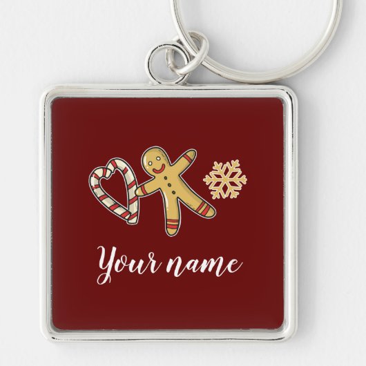 Gingerbreadman Love Sleutelhanger (Voorkant)