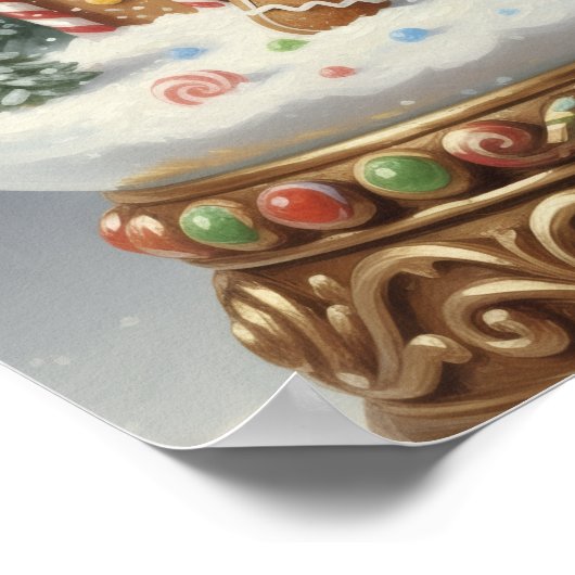 GingerBreadManSnowGlobe Poster (Hoek)