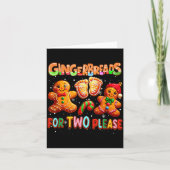 Gingerbreads For Two Please Christmas Pregnancy An Kaart (Voorkant)