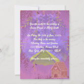 Gingerbreads in Liefde onderweg naar Paarse bruilo Kaart (Achterkant)