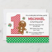 GingerBrooBoy 1st Birthday Kaart (Voorkant)