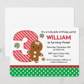 GingerBrooBoy 3rd Birthday Kaart (Voorkant / Achterkant)