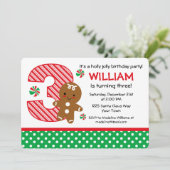 GingerBrooBoy 3rd Birthday Kaart (Staand voorkant)