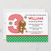 GingerBrooBoy 3rd Birthday Kaart (Voorkant)