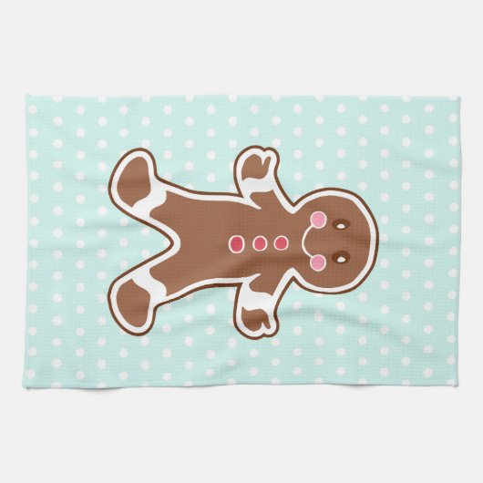 GingerbrooBoy Kitchen Towel Theedoek (Horizontaal)