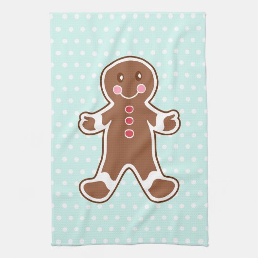 GingerbrooBoy Kitchen Towel Theedoek (Verticaal)