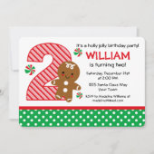 Gingerbrood 2e verjaardag kaart (Voorkant)