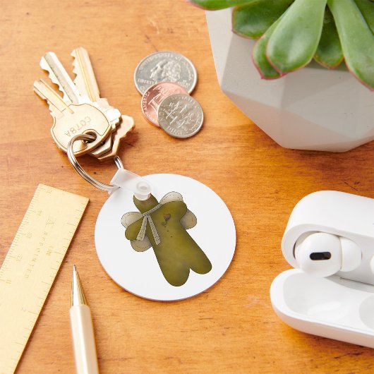 Gingerbrood Angel met Wings Sleutelhanger