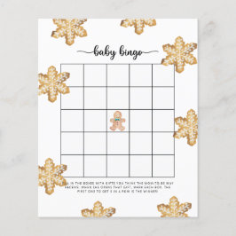 Gingerbrood Baby shower bingo