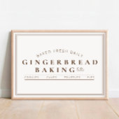 Gingerbrood Baking Co. Holiday Poster