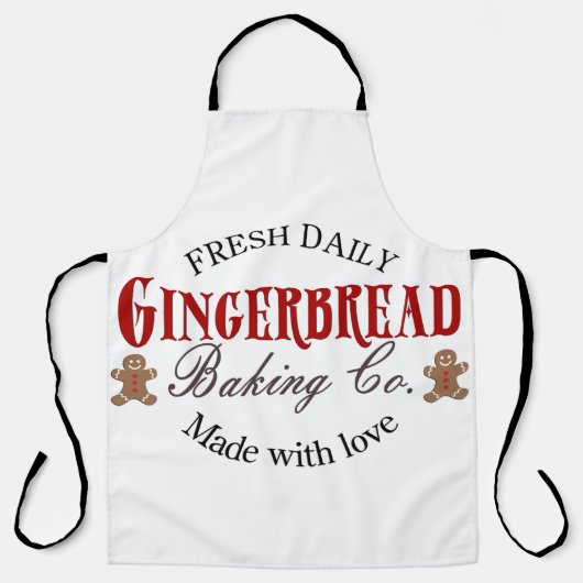Gingerbrood bakkerij schort (Voorkant)