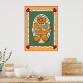 Gingerbrood Bite me Poster (Keuken)