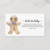 Gingerbrood-boeken voor baby-kaartje informatiekaartje (Voorkant)