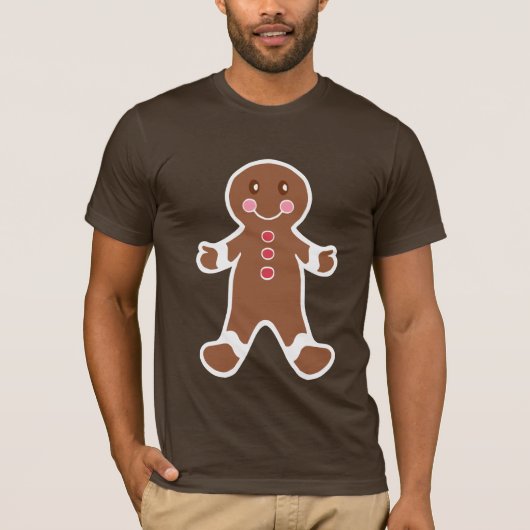 Gingerbrood Boy T-Shirt (Voorkant)