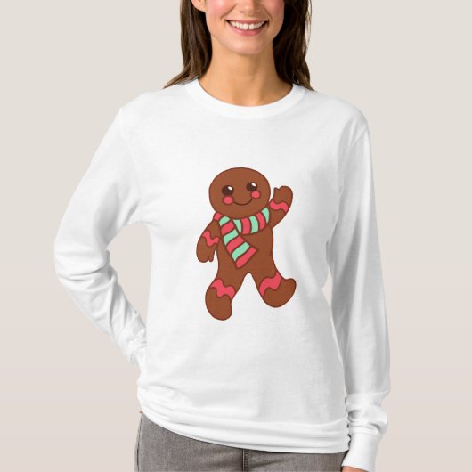 Gingerbrood Boy T-Shirt (Voorkant)