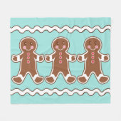 GingerBrood Boys Fleece Blanket (Voorkant (Horizontaal))