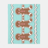 GingerBrood Boys Fleece Blanket Deken (Voorkant)