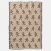 GingerBrood Boys Throw Blanket Deken (Voorkant Verticaal)