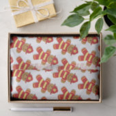 Gingerbrood brandweerman | Weefselpapier Tissuepapier (Geschenk)