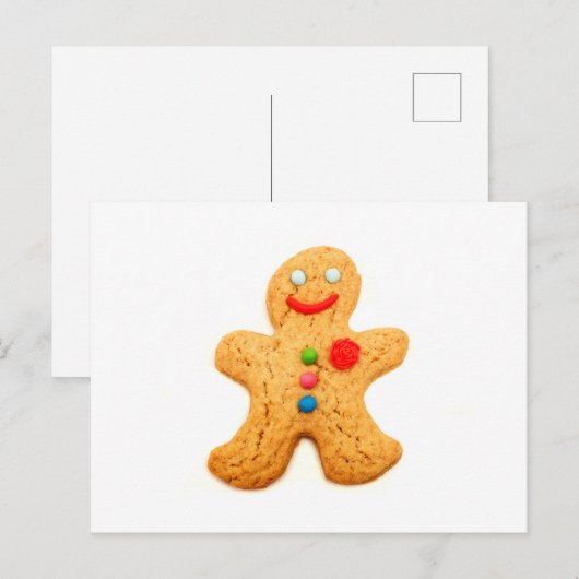 Gingerbrood Briefkaart (Voorkant / Achterkant)