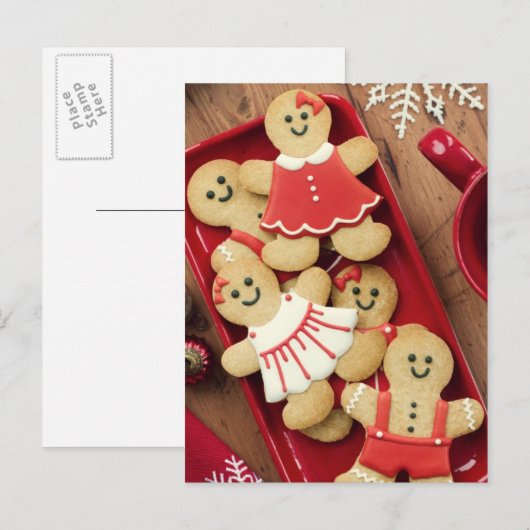 Gingerbrood Briefkaart (Voorkant / Achterkant)