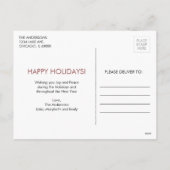 Gingerbrood Briefkaart voor feestdagen (Achterkant)