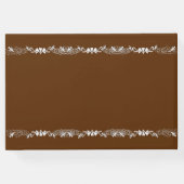 Gingerbrood Bruin en White Design Guest Book Gastenboek (Achterkant)