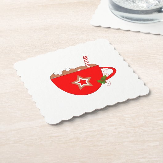 Gingerbrood CacaoOnderzetters Kartonnen Onderzetters (Gebogen)