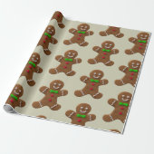 Gingerbrood Cadeaupapier (Uitgerold)