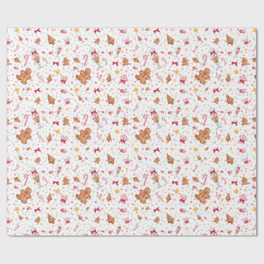 Gingerbrood Cadeaupapier (Vlak)