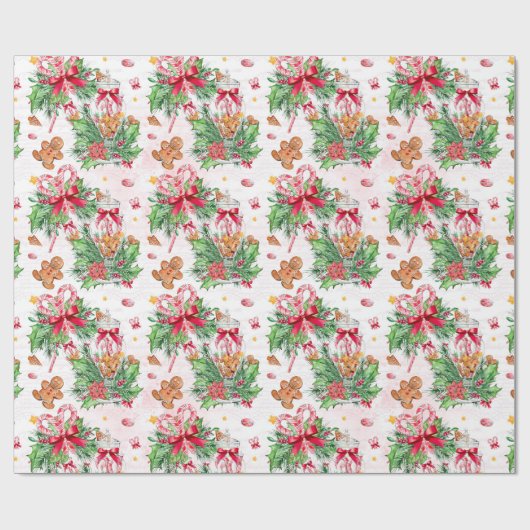 Gingerbrood Cadeaupapier (Vlak)