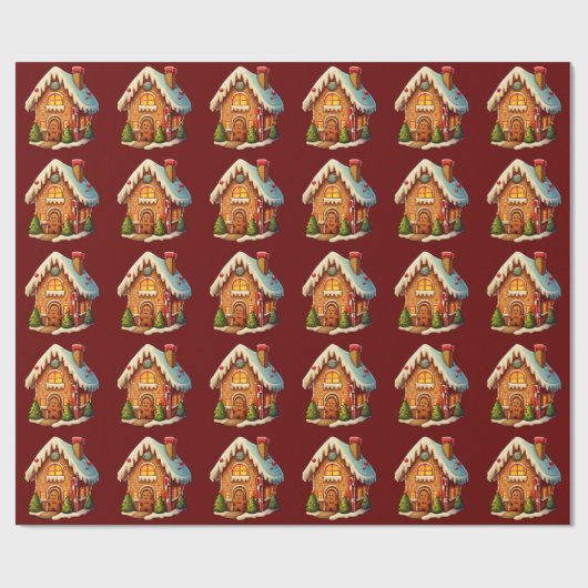 Gingerbrood Cadeaupapier (Vlak)