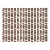 Gingerbrood Cake Slice-kerstcadeaudag Tafelkleed (Voorkant (Horizontaal))