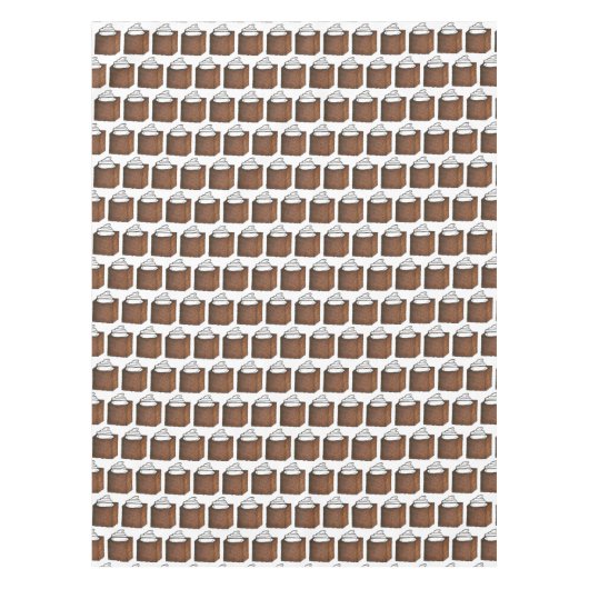 Gingerbrood Cake Slice-kerstcadeaudag Tafelkleed (Voorkant)