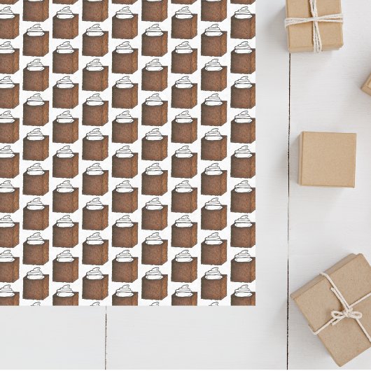 Gingerbrood Cake Slice-kerstcadeaudag Tissuepapier