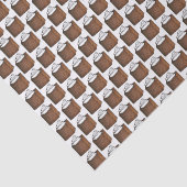 Gingerbrood Cake Slice-kerstcadeaudag Tissuepapier (Detail)