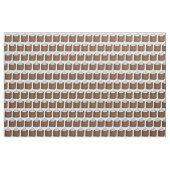 Gingerbrood Cake Slice Whipped Cream Dessert Stof (Fat Quarter)