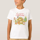 Gingerbrood Candyland T-Shirt - Jeugd (Voorkant)