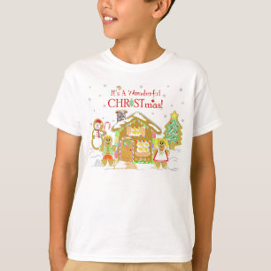 Gingerbrood Candyland T-Shirt - Jeugd