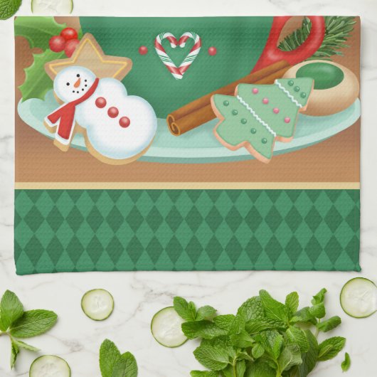 Gingerbrood Cocoa Kitchen Towel Theedoek (Gevouwen)