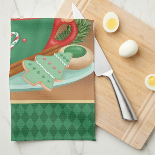 Gingerbrood Cocoa Kitchen Towel Theedoek (Quarter Fold)