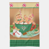 Gingerbrood Cocoa Kitchen Towel Theedoek (Verticaal)