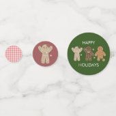 Gingerbrood Confetti voor feestdag (Voorkanten)