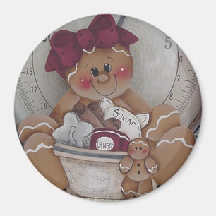 Gingerbrood Cookie Baker Magnet