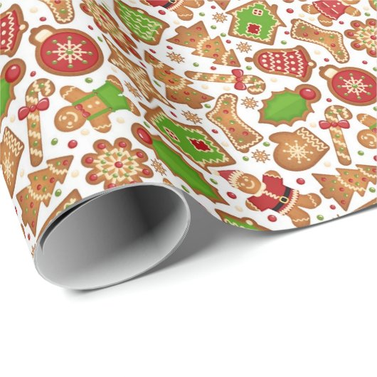 Gingerbrood Cookie Cadeaupapier (Rol Hoek)
