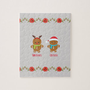 Gingerbrood Cookie Couple Legpuzzel