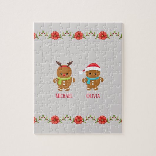 Gingerbrood Cookie Couple Legpuzzel (Verticaal)