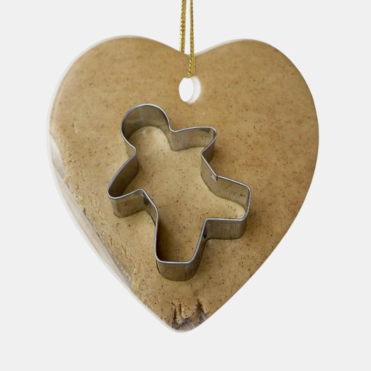 Gingerbrood Cookie Cutter Keramisch Ornament (Rechts)