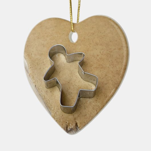 Gingerbrood Cookie Cutter Keramisch Ornament (Links)