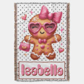 Gingerbrood Cookie Deken (Voorkant Verticaal)